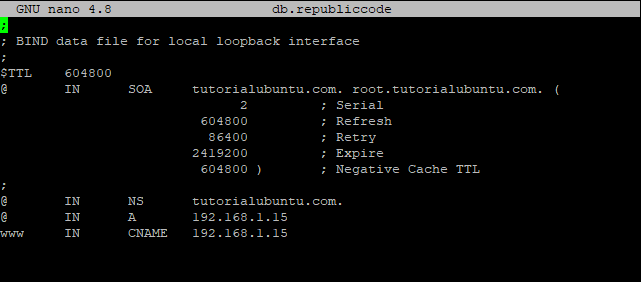tutorial ubuntu server, konfigurasi DNS server